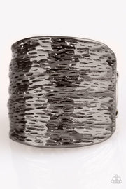 Paparazzi ♥ Paleo Patterns - Black ♥ Ring