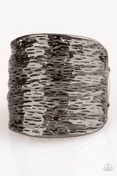 Paparazzi ♥ Paleo Patterns - Black ♥ Ring