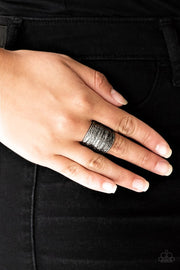 Paparazzi ♥ Paleo Patterns - Black ♥ Ring