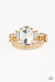 Paparazzi ♥ Bling Queen - Gold ♥ Ring