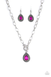 Paparazzi ♥ Sheen Queen - Pink ♥ Necklace