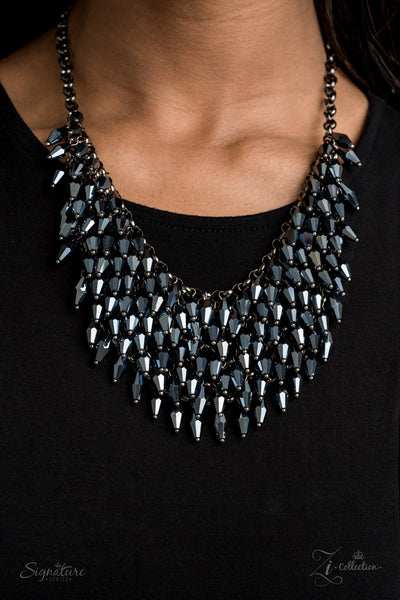 Paparazzi The Heather - 2020 Zi Collection Metallic Blue Necklace