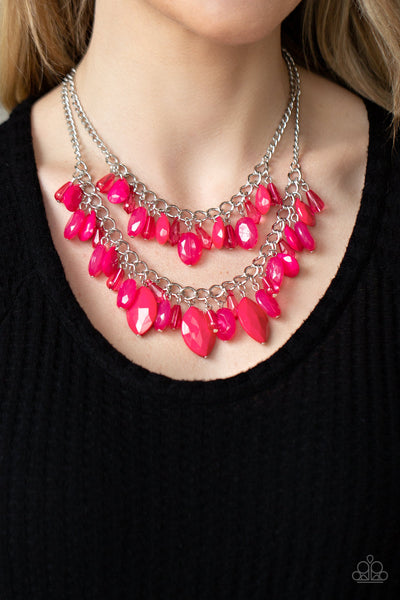 Paparazzi ♥ Midsummer Mixer - Pink ♥ Necklace