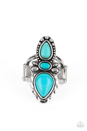 Paparazzi ♥ In a BADLANDS Mood - Blue ♥ Ring