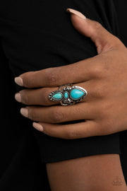 Paparazzi ♥ In a BADLANDS Mood - Blue ♥ Ring