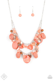 Paparazzi ♥ Spring Goddess - Orange ♥ Necklace