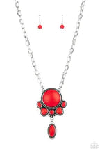 Paparazzi ♥ Geographically Gorgeous - Red ♥ Necklace