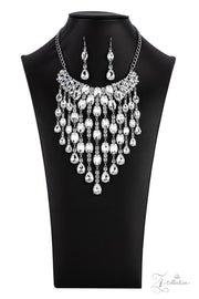 Paparazzi Majestic 2021 Zi Collection White Rhinestone Necklace