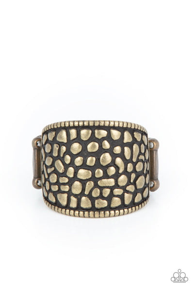 Paparazzi ♥ Dotted Decorum - Brass ♥ Ring