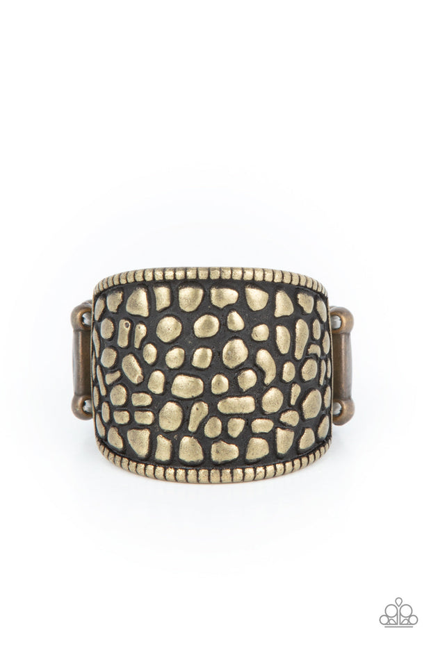 Paparazzi ♥ Dotted Decorum - Brass ♥ Ring