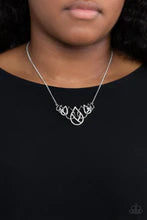 Paparazzi ♥ Thunderstruck Teardrops - White ♥ Necklace