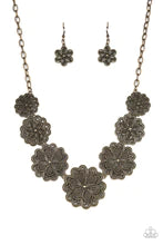 Paparazzi ♥ Basketful of Blossoms - Brass ♥ Necklace
