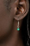 PAPARAZZI "GRACEFULLY GEMSTONE" GREEN NECKLACE & EARRING SET