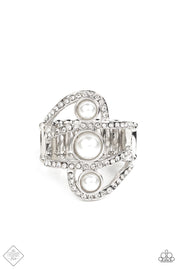 Paparazzi ♥ Color Me Envious - White ♥ Ring