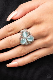 Paparazzi ♥ Bewitched Blossoms - Blue ♥ Ring