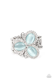 Paparazzi ♥ Bewitched Blossoms - Blue ♥ Ring