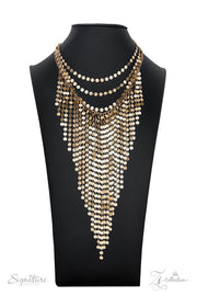 The Suz 2022 Paparazzi Zi Collection - Gold Necklace