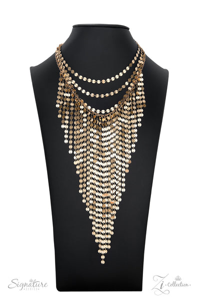 The Suz 2022 Paparazzi Zi Collection - Gold Necklace