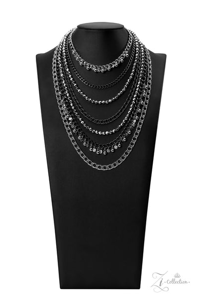 Paparazzi 2022 Zi Collection: Audacious - Gunmetal Necklace