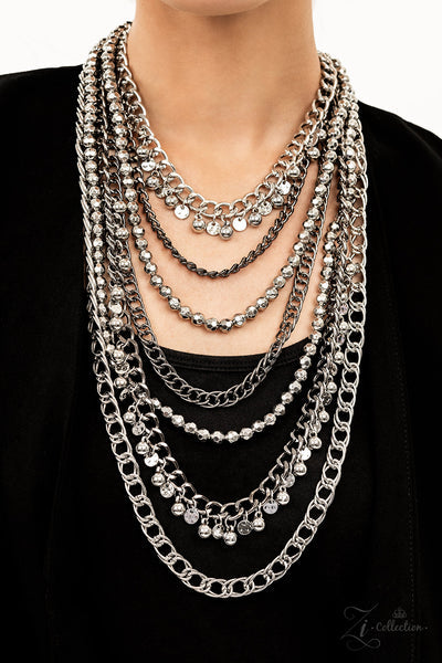 Paparazzi 2022 Zi Collection: Audacious - Gunmetal Necklace